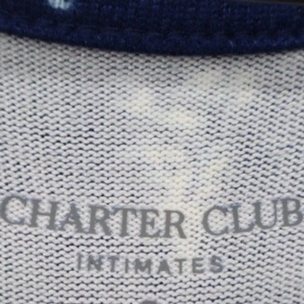 Charter Club Intimates Sleep Shirt Navy Blue Forest‎ Pine Tree Long Sleeve L